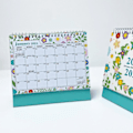 Miniatyrbild 3 av 4: 2024 - 2025 Skrivbordskalender - Stående Vändbar Skrivbordskalender, Januari 2024 Till Juni 2025, 18 Månader Spring flowers bloom