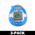 Miniatyrbillede 1 af 7: Tamagotchi - Retro Elektronisk Kæledyr - Blå 3-Pack