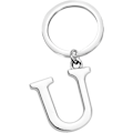 Miniatyrbillede 1 af 3: Nøglering Bogstav - Initial Alfabetet Nøglering Charm Bogstav U