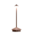 Miniatyrbilde 1 av 2: Aluminium LED Bordlampe med Dimmefunksjon, IP54 Beskyttelse, Innendørs/Utendørs Bruk, Lading via Plugg, H29cm, EU-Plugg Brown