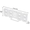 Miniatyrbillede 2 af 4: 14,8'' LED Ur, Fjernbetjening med Flere Funktioner, Automatisk Lysstyrke Stort Digitalt Vægur