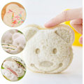 Miniatyrbild 2 av 6: 2 st Sandwich-skärare Söta Björnsmörgåsskärare för Barn Söta Brödform Bärbar Sandwich Pressform Brödskårare Perfekt för Frukost