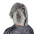 Miniatyrbillede 3 af 4: Sort Fiskemaske Latex Dyrehovedmaske Grå Fiske Kostume Hovedbeklædning Maskerade Fest Voksen