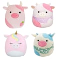Miniatyrbillede 2 af 5: 20 cm Squishmallows udstoppet dyr til børn, blå, grøn, lyserød ko, blødt plyslegetøj Blue Cow