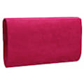 Pikkukuva 3 / 3: Tyylikäs keinonahkainen kirjekuorimainen hää- ja iltapuku-clutch-laukku Fuschia Pink