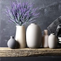 Miniatyrbillede 5 af 5: 12 buketter kunstige blomster kunstig lavendel falsk