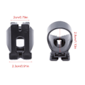 Miniatyrbilde 5 av 5: 4 stk Snorkelklips Universal Snorkelholder Snorkelholder Rørholdersett for Dykking Snorkling Utstyr
