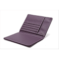 Miniatyrbild 6 av 6: Läder Resepassfodral Passfodral Blockering，Läder Kortfodral, Resedokument Organizer Fodral Purple