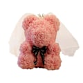 Miniatyrbillede 1 af 5: Rosebjørn Kunstig Blomst Skum Evigt Liv Til Valentinsdag Gaver Hjem Dekoration Med Gaveæske Teddybjørn Light Pink