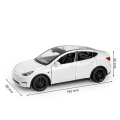 Miniatyrbild 1 av 5: 1/32 Tesla Model Y Suv Leksaksbil Modell Diecast Legering Metall Miniatyr Ljud & Ljus Dra Tillbaka 1:32 Samling Present till Pojkar Tesla Model Y