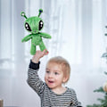Miniatyrbillede 4 af 5: IKEA AFTONSPARV Blødt Legetøj Grøn Alien Plyslegetøj Alien Fyldt Sød Dyr Fyldte Dyr Gaver