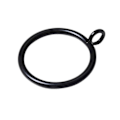 Miniatyrbillede 2 af 4: 38 mm metalgardinringe med øje til køkken og soveværelse 40pcs Black