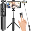 Miniatyrbillede 1 af 11: Selfie stick - iPhone/Android - Bluetooth Sort