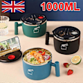 Miniatyrbillede 2 af 5: Japansk Ramen Skål med Telefonholder, Låg og Håndtag - Instant Noodle Skåle NO.9864
