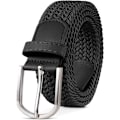 Miniatyrbillede 1 af 6: Herrebælte, Elastisk Flettet Bælte Unisex Mænd Kvinder Flettet Elastisk Strækvævet Bælte 33mm (1,25\"), Længde 42\" (107cm) Passer Talje 33\"-36\"