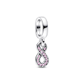 Miniatyrbillede 1 af 3: S925 Sterling Sølv Glitrende Uendeligheds Vedhæng Charm Smykker KVINDER hjem Pandora Dame Charm
