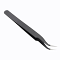 Miniatyrbilde 2 av 3: 2-pak - Buede pinsetter for negledesigner Svart