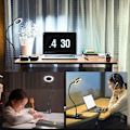 Miniatyrbillede 6 af 6: Bordlampe med Klips, 10 Dæmpbare Lysstyrker, 3 Lystilstande, Læselampe, Klips til Sengelampe til Maling, Håndværk, Studie, Videokonference