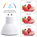 Miniatyrbilde 3 av 5: LED GU10 Spotlys, 5W varm hvit 3000K (tilsvarer 50W halogen) Energibesparende glødepære, 400lm 120 ° stråle ikke dimmbar, 10 stk