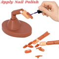 Miniatyrbild 4 av 7: Nagelövningshand för akrylnaglar - flexibla nagelträningshandsatser, falska manekinhänder med falska nagelspetsar, nagelfilar och nagelklippare för nagelkonst