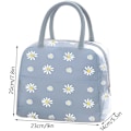 Miniatyrbild 5 av 6: Lunch Bag Tote Bag för kvinnor Bred Öppen Isolerad Kylväska Vattentålig Termisk Läckagesäker Lunch Organizer för Män Flickor Barn Utomhus Picknick