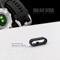 Miniatyrbild 3 av 4: 10 st handledsögla kompatibel med Garmin Vivoactive 3 & Music Secure Silikonring - (Svart)