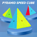 Pikkukuva 2 / 6: 3x3 3x3x3 Pyramidi Kuutio Sujuva Nopeus Pyraminx Taikakuutio 3D Puzzle Aivojumppa Sukka Täyte Lapsille ja Aikuiseen Stickerless