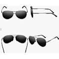 Miniatyrbillede 2 af 5: Unisex Polariserede Pilot Solbriller UV400 Beskyttelse V101 Sort