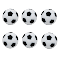 Miniatyrbillede 1 af 5: 6 stk. 32 mm Bordfodbold Fodbold Foosball Kugler Fussball Udskiftning Sort