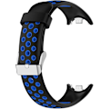 Pikkukuva 3 / 7: Älykellohihna Xiaomi Mi Band 8:lle yhteensopiva, silikoninen ranneke, vaihtohihna rannekkeelle, rannekkeen lenkki lisävarusteet black blue