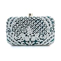 Miniatyrbillede 1 af 5: Dame Aften Taske Håndtaske Fest Bryllup Brude Clutch med Aftagelig Kæde B