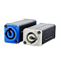 Miniatyrbillede 2 af 4: Huamade 1 stk. Led Powercon AC Koblingsadapter Forlænger Konnektor Høj Kvalitet Speakon Panelmontering Lige Adapter Blå Hvid White