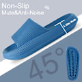 Miniatyrbild 5 av 6: Cloud Sliders Dam Herr Sliders Tofflor Pool Sliders Sommar Flip Flop Dusch Badkudde Sliders Toffla Blue 4/5 UK