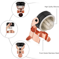 Miniatyrbilde 2 av 5: Champagne-stopper, 2 stk. Rustfritt Stål Champagne-flaskeplugg Tetning for Cava Prosecco Musserende Vin-stopper Rose gold