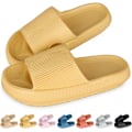 Miniatyrbild 1 av 6: Cloud Sliders Dam Herr Sliders Tofflor Pool Sliders Sommar Flip Flop Dusch Badkudde Sliders Toffla Yellow 4/5 UK