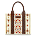 Miniatyrbillede 5 af 5: Wrangler Tote Taske Western Tasker til Kvinder Skuldertaske Boho Aztec Håndtasker NY Warm Yellow S
