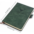 Miniatyrbillede 3 af 5: A5 Notesbog Journal - Hardback Executive Notesbøger med Premium Tykt Papir, College Linjeret Journal, 8,3\"×5,8\", 360 Sider (Grøn)