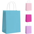 Miniatyrbilde 1 av 6: Gaveposer til Fest 10 stk Papirgaveposer til Barnfest, Papirposer med Håndtak, Små Gaveposer Ideelle til Bursdag, Bryllup, Babyshower, Jentefest Light Blue 10 count