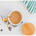 Miniatyrbilde 5 av 5: Porselen tekopp og kaffekrussett for ettermiddagste - Marmormønster (Svart, kort 300ml + treunderfat)