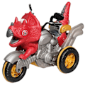 Miniatyrbild 1 av 5: Dinosaur Motorcykel Pojkar Presenter Barn Leksak Fjärrkontroll Diy Kreativ Deformation Bil Leksaker Red A