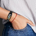 Miniatyrbilde 7 av 7: Smartklokke Rem Kompatibel med Xiaomi Mi Band 8, Silikonklokke Rem Håndleddsrem, Utbyttbar Armbånd Håndleddsrem Sløyfe Tilbehør black yellow