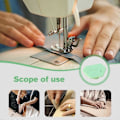 Miniatyrbillede 2 af 5: Magnetisk Syguide til Symaskine, Polygonal Multifunktionel Syguide Kantguide med Skala Green
