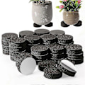 Miniatyrbillede 4 af 4: 100 STK 50 STK Plantepotte Fødder Hævere Naturgummi Blomsterpotte Måtte Usynlige Pottefødder Til Tunge Udendørs Planter 50MM 100PCS