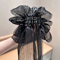 Miniatyrbild 4 av 5: Hårklämma med rosett, elegant och söt, halvnät, modeaccessoar