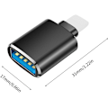 Pikkukuva 2 / 5: Kamerasovitin - Lightning USB OTG:lla ja latausportilla iPhoneille ja iPadile, iPhone-yhteensopiva