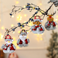 Miniatyrbilde 3 av 4: 4 små julepynt i stoff, juletrærpynt