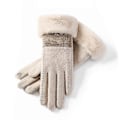 Miniatyrbilde 1 av 5: Vinter Varme Berøringsskjerm Termiske Hansker Med Fleece Vindtette Hansker Ski Xs-xxxl Apricot M