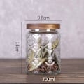 Miniatyrbillede 2 af 5: Glasbeholdere, køkkenopbevaringsglas, 700 ml glasbeholder med