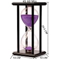 Miniatyrbild 2 av 4: Sandtimer Heminredning Sandklocka Timer Kontorsdekoration Sandklocka Träram Sandtimer Sandglas Kökstimer 60 Minute