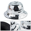Miniatyrbilde 2 av 10: Disco Bucket Hat Disco Ball Cap Fiskerhatt